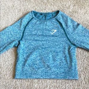 Gymshark Deep Teal Vital Seamless Crop Top